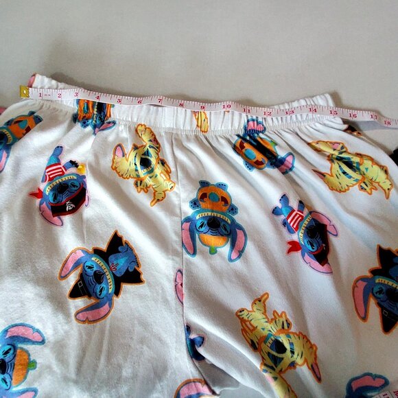 Disney Lilo & Stitch Boo Halloween Pajama Set Long Sleeve Shirt & Pants Size L - Picture 6 of 16